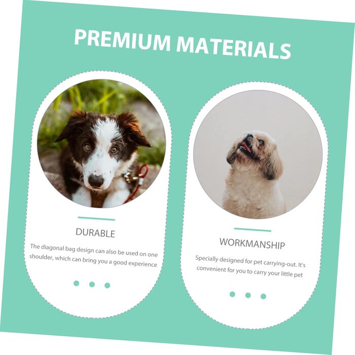 Сумка-переноска для собак та котів Housoutil - зелена, 44x26x2 см, для подорожей та прогулянок