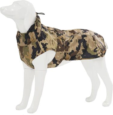 Водонепроникний дощовик для собак, дихаючий, з отвором для повідка, відбиваючий, для маленьких, середніх та великих собак (жовтий та білий, розмір XXXL)