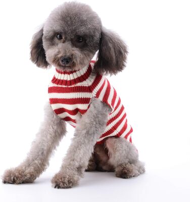 Пуловер для собак у стилі вінтаж, теплий пуловер для такс та інших порід, ідеальний для святкування Різдва, Хелловіну та Нового року. Нарядний пуловер середнього розміру (M), червоно-білий сніговик