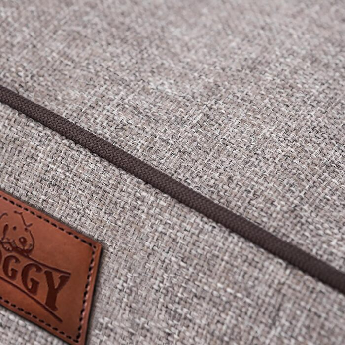 М'яке ліжко для собак, лежанка для тварин, коричнева, 98 x 66 см (Cappuccino Inarii, L)