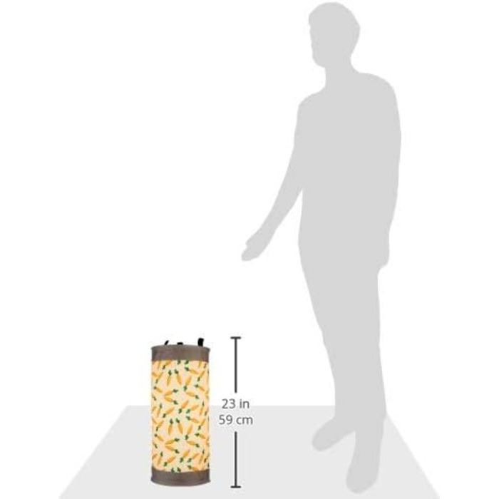 Ігровий тунель Rosewood Snuggles з принтами морквин для кроликів, морських свинок, хорягів та щурів