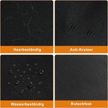 Захисна килимок у багажник для собак Lydonberg, універсальний, неслизький, водонепроникний, для заднього сидіння, міцний, можна прати, для подорожей в авто, вантажівці, SUV (чорний)