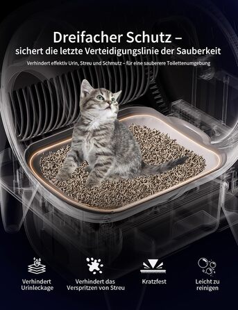 Автоматичний лоток для котів Katzenklo 110л, для кількох тварин, з дезодорацією та додатком