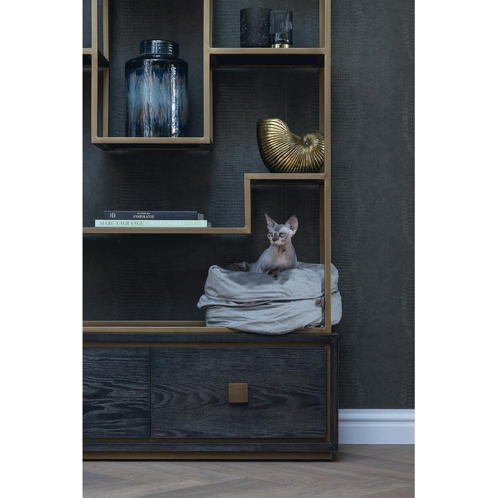 Кошик для котів Lotte Fluco, велюр, сірий, 45x45x35 см