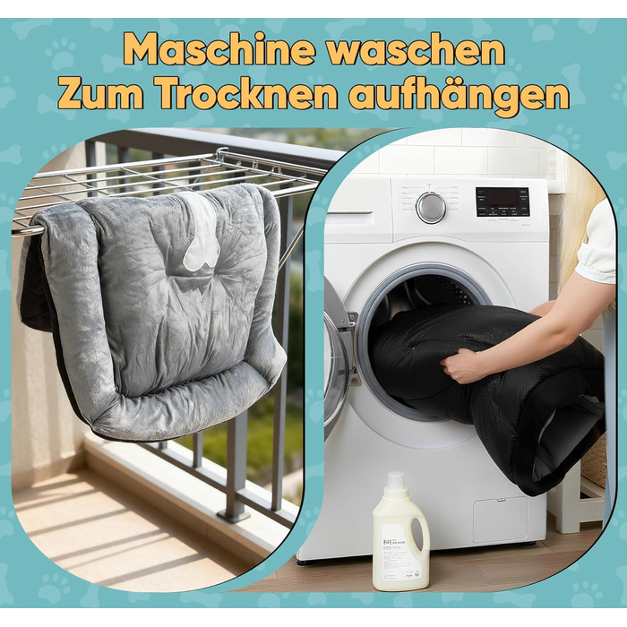 Ліжко для собак 90x70 см з подушкою у вигляді кістки та легкою ковдрою, м'яке диванчик для собак середніх порід з короткого хутра, миється, кошик для собак з неслизьким дном