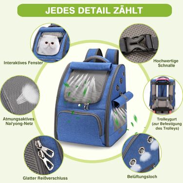 Рюкзак-переноска для собак і котів ALLSOPETS, складаний, дихаючий, з сонцезахистом, для подорожей, кемпінгу та прогулянок, колір ягідно-рожевий