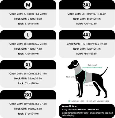 Водонепроникний дощовик для собак XXL (рожевий) з капюшоном, отвором для повідка та світловідбиваючими смугами. Ідеально для великих собак: лабрадорів, голден ретриверів, німецьких вівчарок, боксерів