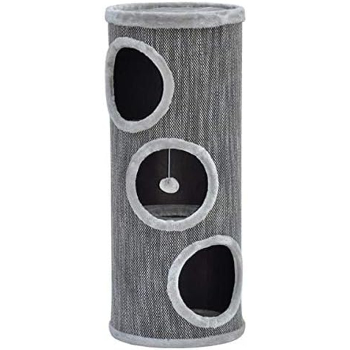 Nanook Котячий когтеточка-вежа 100 см XL, 40 см Ø, великі отвори, сіра, стійка