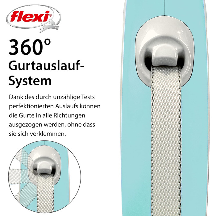Рулетка для собак Flexi New Comfort S, 5 м, блакитна