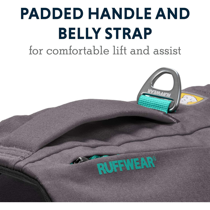 Шлея для собак RUFFWEAR Switchbak з кишенями, комфортна для прогулянок і подорожей, для малих порід, сірий граніт