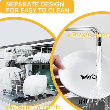 Набір мисок для котів Voittozege 2 шт., підняті миски, проти блювоти, миски для корму котів, зручні для вусів, з металевим підставкою, захищають хребет, для комфорту котів