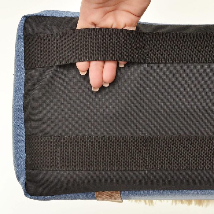 Автомобільний підлокітник для собак | Універсальний, миючий, зносостійкий, для середніх консолей, передніх/бічних сидінь, заднього ряду | Сумка для собак, для маленьких порід | Колір: Джинс