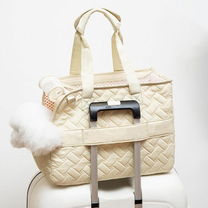 Сумка-переноска для собак маленьких порід WSFYTAM, сіра, M