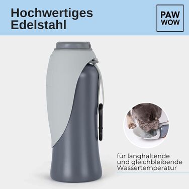 PAW WOW Paul пляшка для води для собак 800 мл, дорожня