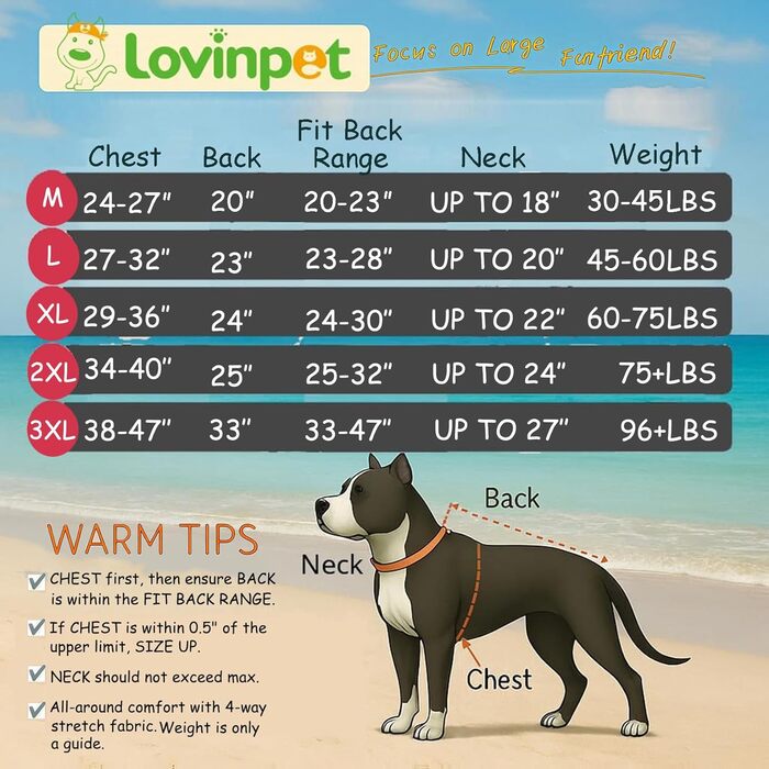 Піжама для собак великих порід LovinPet з принтом 