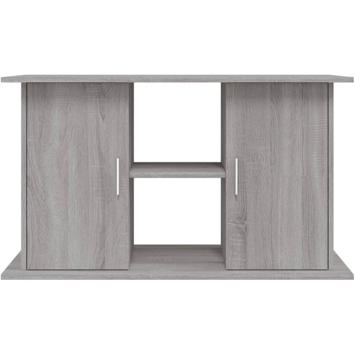 Тумба для акваріума Homgoday з полицями та відсіками, сірий Sonoma, 101x41x58 см, ДСП