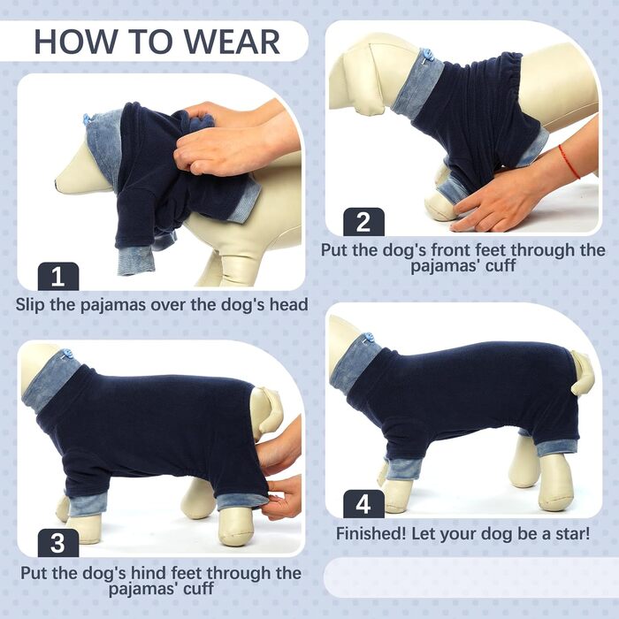 Теплий зимовий пуловер для собак, фліс, на осінь/зиму, для малих та середніх порід, чихуахуа, бігль, синій, XS