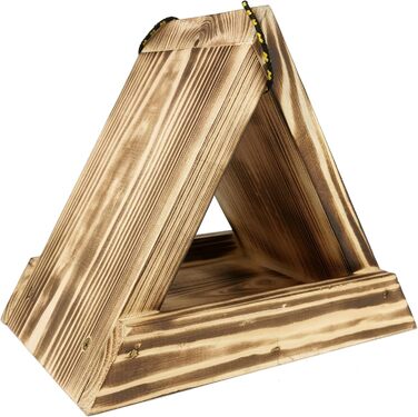 Дім для птахів IDEA HOME з дерева на ланцюгу, годівниця для птахів, підходить для цілорічного годування