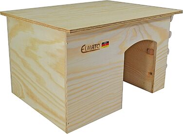 Будиночок для гризунів Elmato Heuscheune XL 42x29x26 см, сіно, натуральне дерево