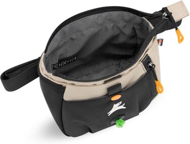 ОлліДог Backcountry Tagestasche - сумка для ласощів та відходів для собак, з кліпсою на пояс, Raven S'25