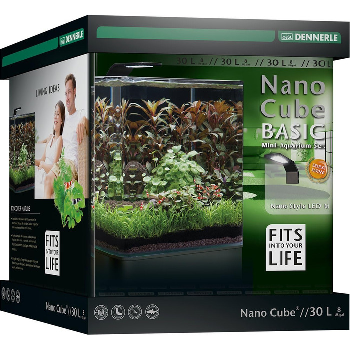 Акваріум Dennerle Nano Cube Basic 30 літрів для риб і рослин