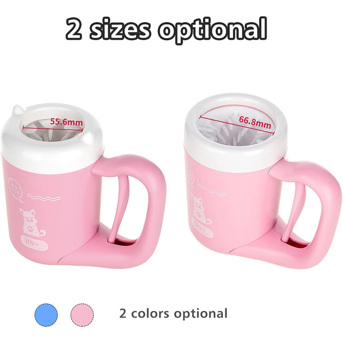 Автоматичний очищувач лап для собак та котів, силіконова щітка, портативний для видалення бруду