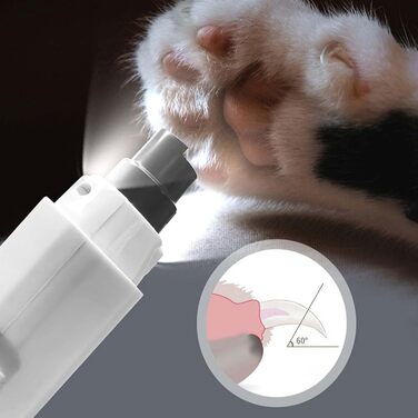 Електричний триммер для собак та котів, 5 швидкостей, акумуляторний, професійний, інструмент для догляду за лапами, для малих та середніх порід