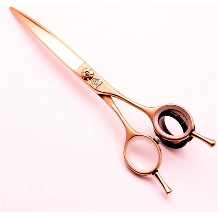 Професійні ножиці для грумінгу тварин, 6.5/7.0/7.5 дюймів, вигнуті, з подвійним лезом, для салонів та грумерів