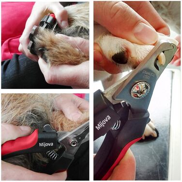 Професійний кусачки для нігтів собак та котів, рожевий, з захистом від надмірної обрізки