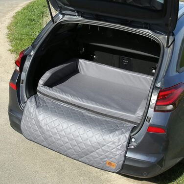 Ваш GEAR Termoli - лежанка для собак 100x70 см, захист для багажника авто, еко-шкіра, миється, преміум якість. Лежанка для собак, корзина для собак, килимок для собак, туристична лежанка.