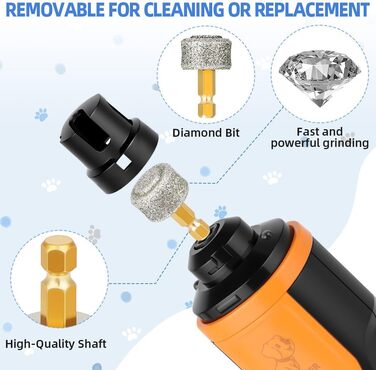 Електричний триммер для собак та котів 2 шт. з LED-дисплеєм та 5 швидкостями (M9)