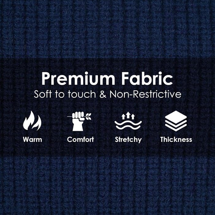 IKIPUKO Пуловер для собак, теплий одяг для собак з отвором для повідка, святковий новорічний пуловер для собак, хлопчиків, дівчаток, зимовий пуловер з коміром-стійкою (M, темно-синій)