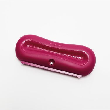 Грумінг-щітка для собак, котів, коней та кроликів Groomi - м'яка та ефективна, широкий плоский гребінь, рожева