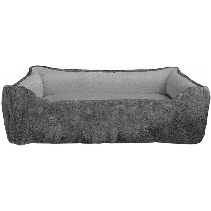 Лежанка для тварин Hundehütte Love - італійська постільна білизна, сірий, 62x50x17 см