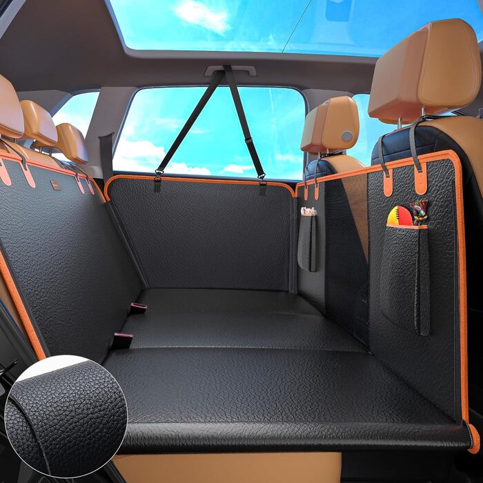 Автогамак для собак MIXJOY, 132x160 см, з жорстким дном
