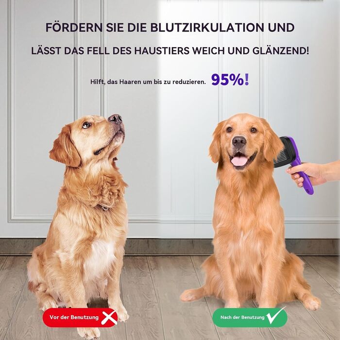 Набір для догляду за собаками (5 шт.) – щітка для вичісування линяючої шерсті (коротко- та довгошерстих собак та котів). Видаляє відмерле волосся та запобігає утворенню ковтунів. Колір: блакитний.