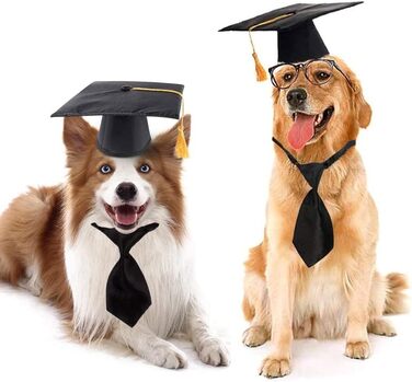 Кепка для домашніх тварин AHEOVSD з бантом на шиї, чорна, поліестер. Кепка для собак та котів, аксесуар для костюмів на відпочинок