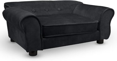 Диван для домашніх тварин MG Design – чорний, міцний, з м'якою оббивкою, легко чистити – для собак та котів, збірно-розбірний, чорний, W17