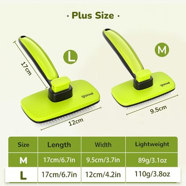 Перукарська щітка Pecute для собак та котів: видаляє підшерстя, масаж, самоочищення, для короткошерстих тварин