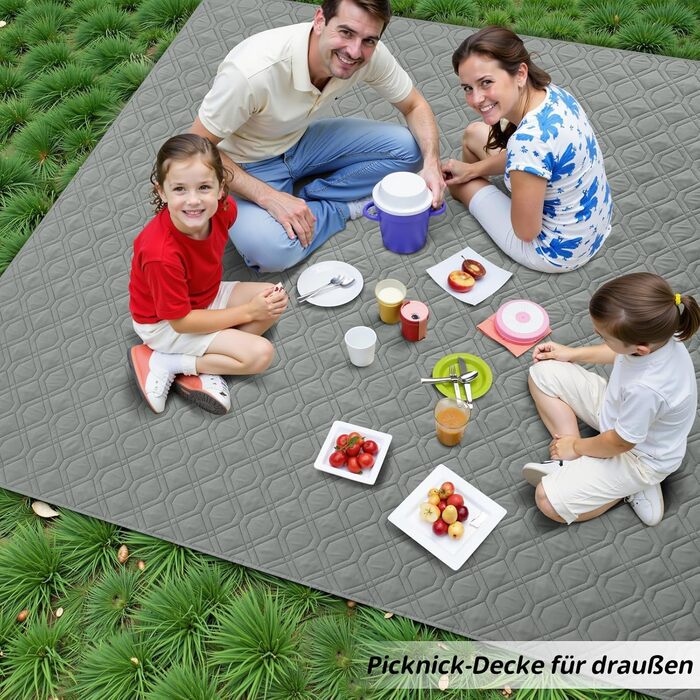 Водонепроникний килимок для собак Homaxy, двосторонній, для відпочинку вдома та на вулиці, 130x100 см / 203x173 см, сірий+темно-сірий