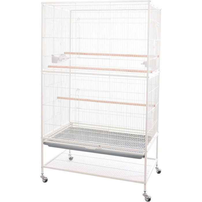 Вольєр для птахів Flamingo Sumba, білий, 79x52x134 см
