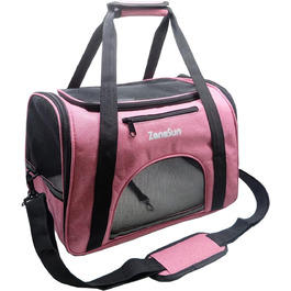 Трансформер-переноска для котів, кошенят, собак, цуценят ZaneSun, рожева, для подорожей літаком, витривала, з вентиляцією