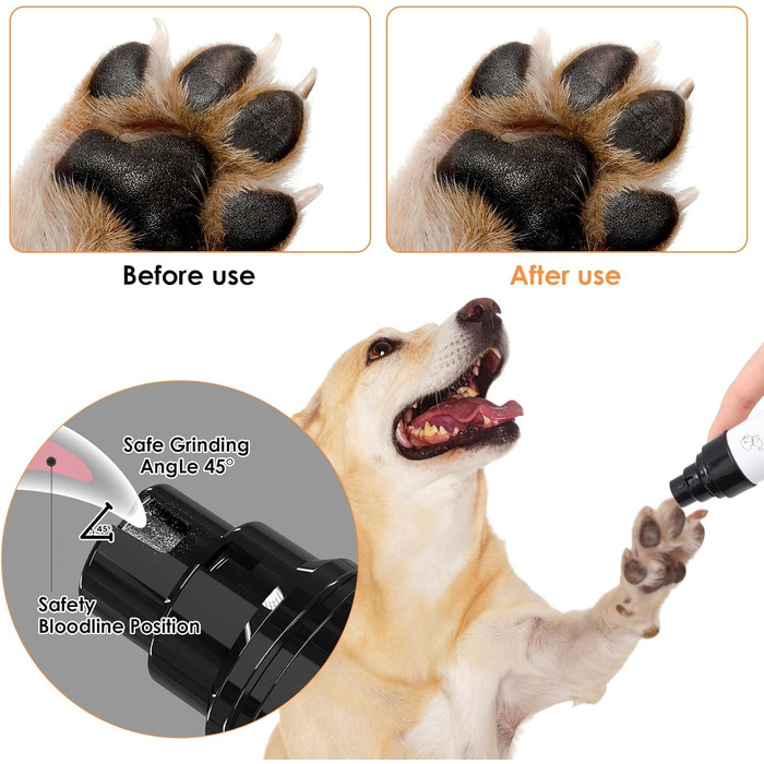 Шліфувальник кігтів для собак Orthopfote Ortho Trimmer Pro, професійний, з м'яким шліфуванням
