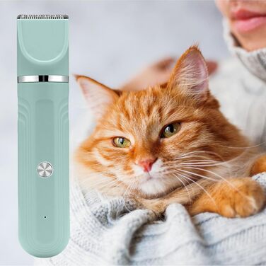 Набір для догляду за собаками вдома - 4-в-1. Електричні ножиці, регульовані, для цуценят, зелений