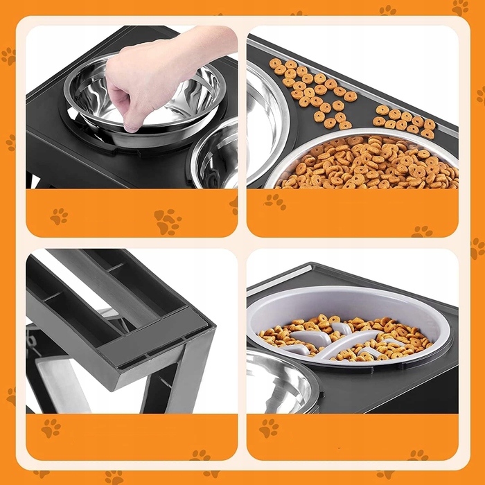 Підвищена миска для собак, антиковзана миска для корму