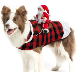 Стильний святковий костюм для собак EXPAWLORER: теплий різдвяний пуловер з капюшоном для собак, розмір XX-Large