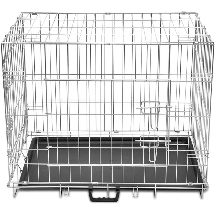 Складана переносна переносна собача клітка ZEYUAN, металева переноска для собак