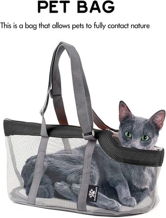 Транспортна сумка для собак та котів PETCUTE, чорна, до 4 кг