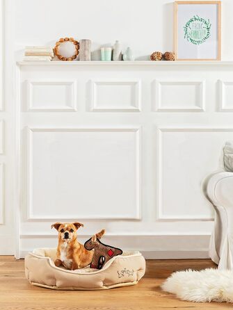 Ліжко для собак і котів Dehner Lieblinge Sammy, овальне, 90x80x14 см, поліестер, сіре