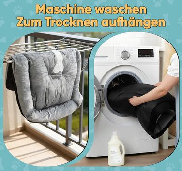 Ліжко для собак 90x70 см з подушкою у вигляді кістки та легкою ковдрою, м'яке диванчик для собак середніх порід з короткого хутра, миється, кошик для собак з неслизьким дном